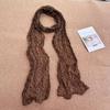 Sunscreen Shawls Polka Dot Scarf Wrinkle Twisted Chiffon Scarf Pleated Scarves  Air Conditioner Use
