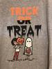 Stranger Things TRICK OR TREAT Cartoon T-Shirt 2XL Netflix Halloween Gray