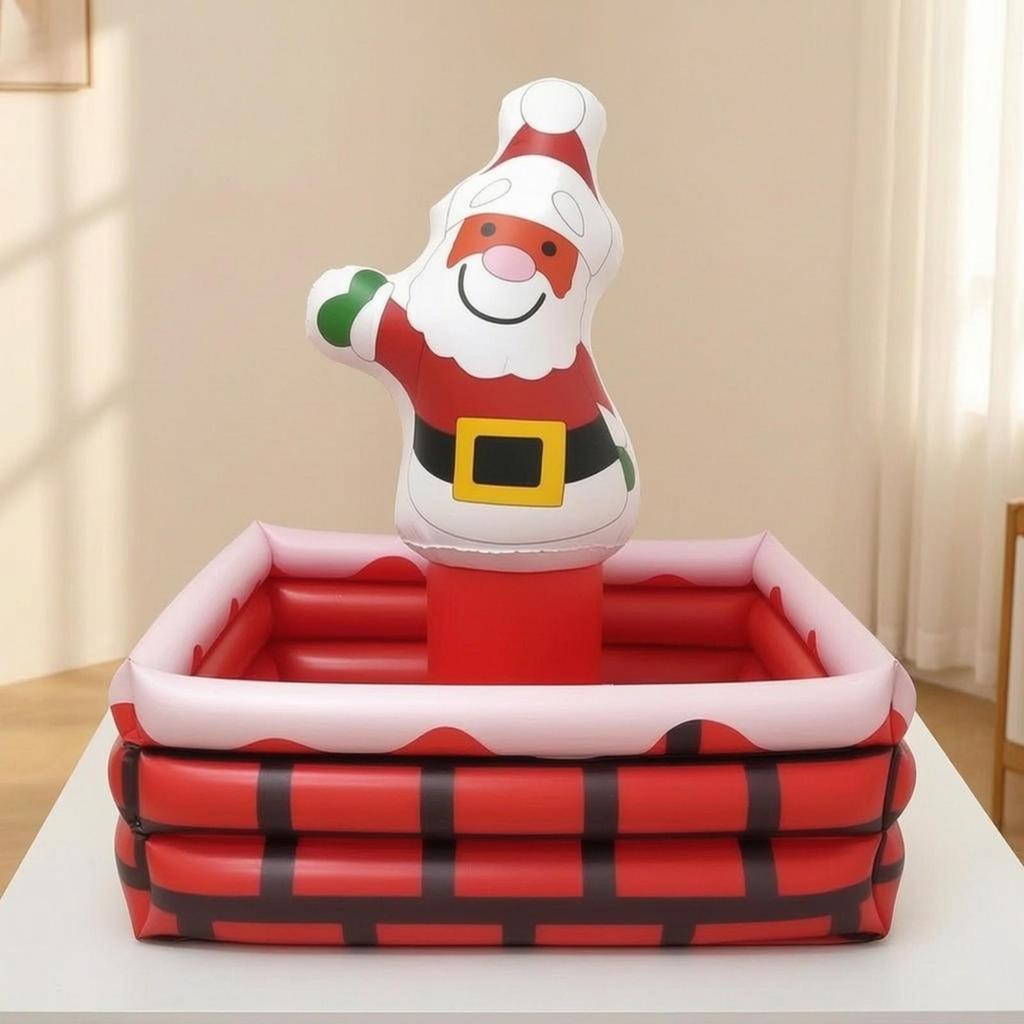 Inflatable Ice Bucket Christmas-Themed with Santa