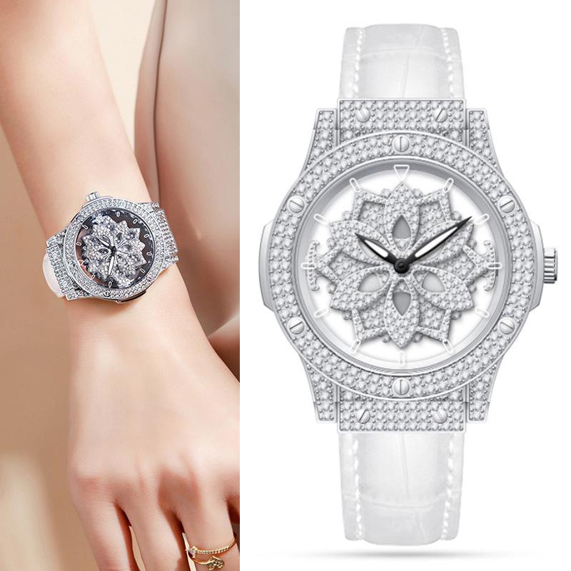 Swiss Wollex Lucky Star Women's Full Diamond Quartz Watch