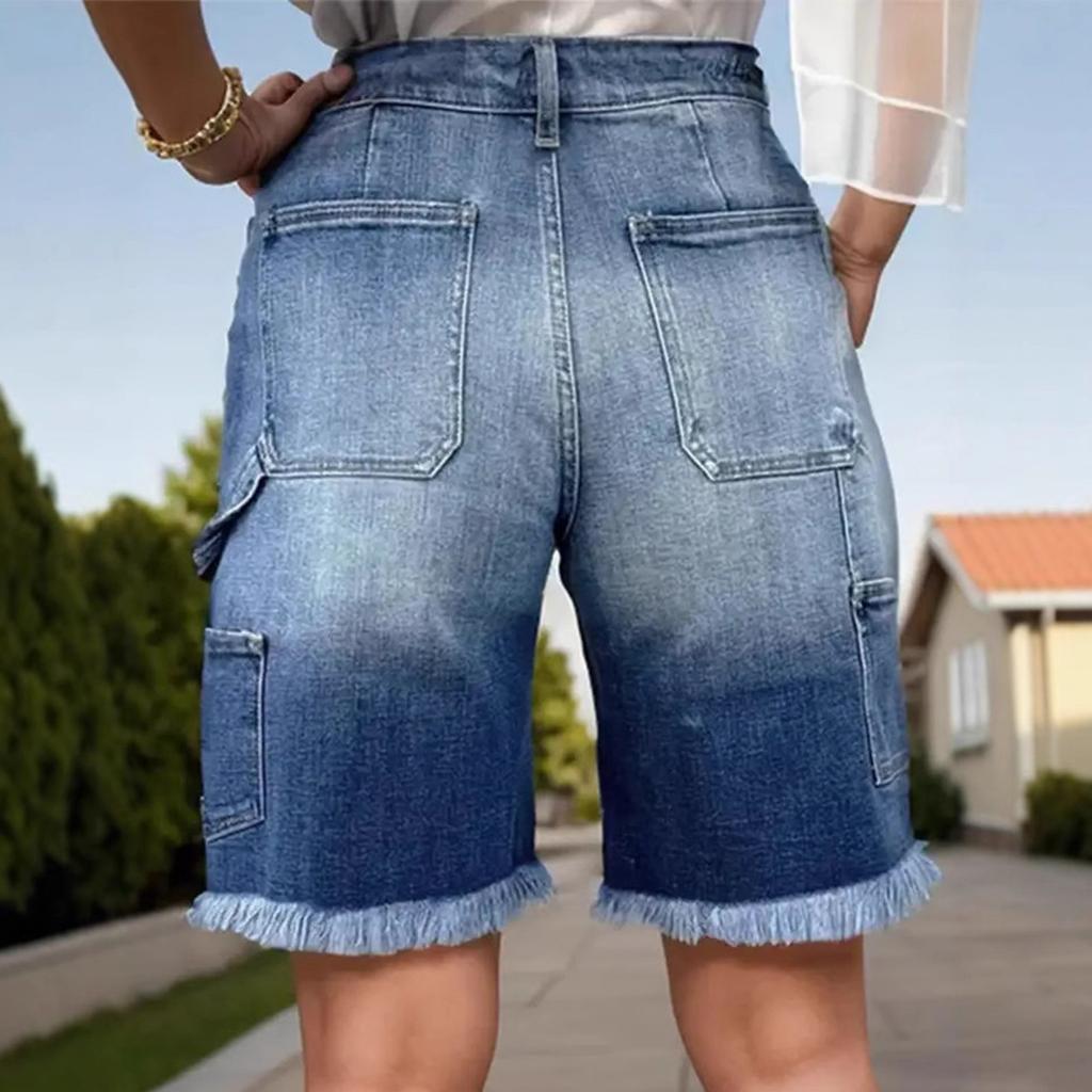 Women's Denim Classic Versatile High Waist Fashionable Shorts