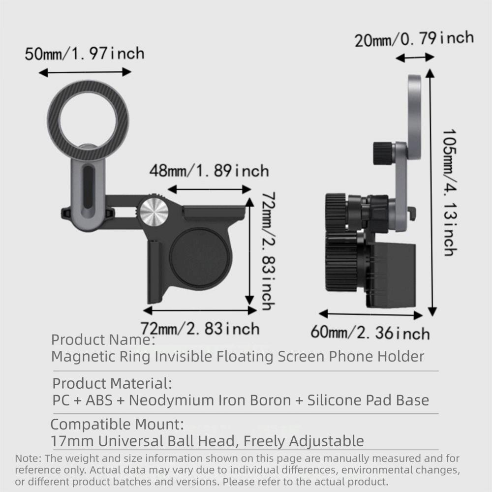 Hands-Free Car Screen Phone Holder Suction Cup Smartphone Bracket Automotive Accessory