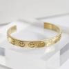 Smile Line Up Offenes Gold Armreif Armband