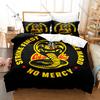 Cobra Kai Karate Kid Bedding Set 3Pcs Duvet Cover Pillowcase Retro 80s Movie Fans Bedroom Decor