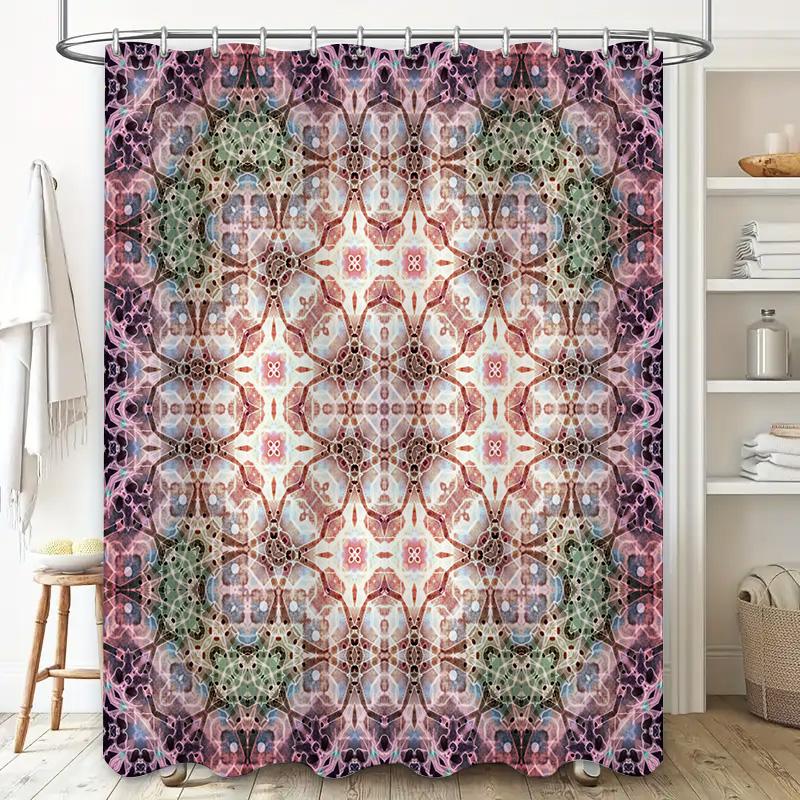 Vintage Pattern Shower Curtain Waterproof Bathroom Decor Custom Size Available for Order Online Unique Bathroom Accessories on A
