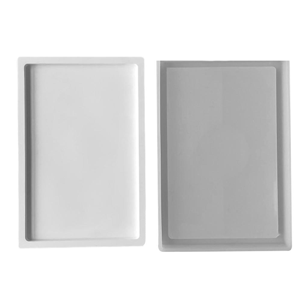 Silikon-Plattenformen, Silikon-Obsttablett-Formen, rechteckige Epoxidharz-Gussformen für Harzguss, DIY-Kunsthandwerk