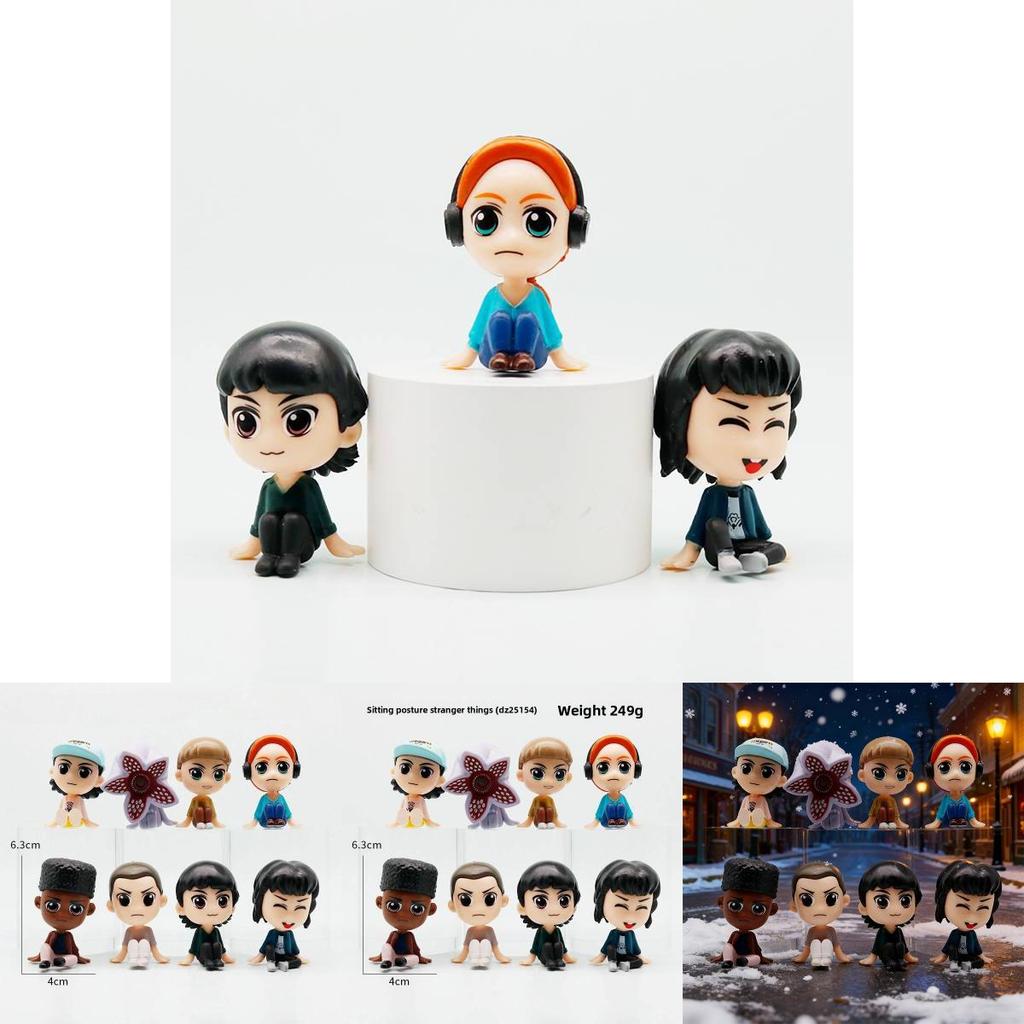 Stranger Things Collectible Figure Pack With Assembly For Kids And Fans