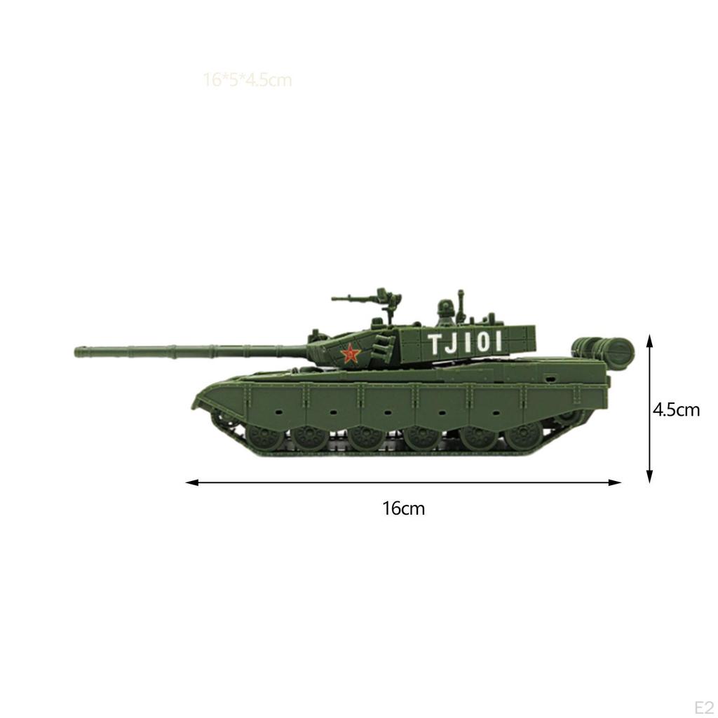 1/72 Scale Tank Model Assembled Playset Collection Desk Decoration Tracked Crawler