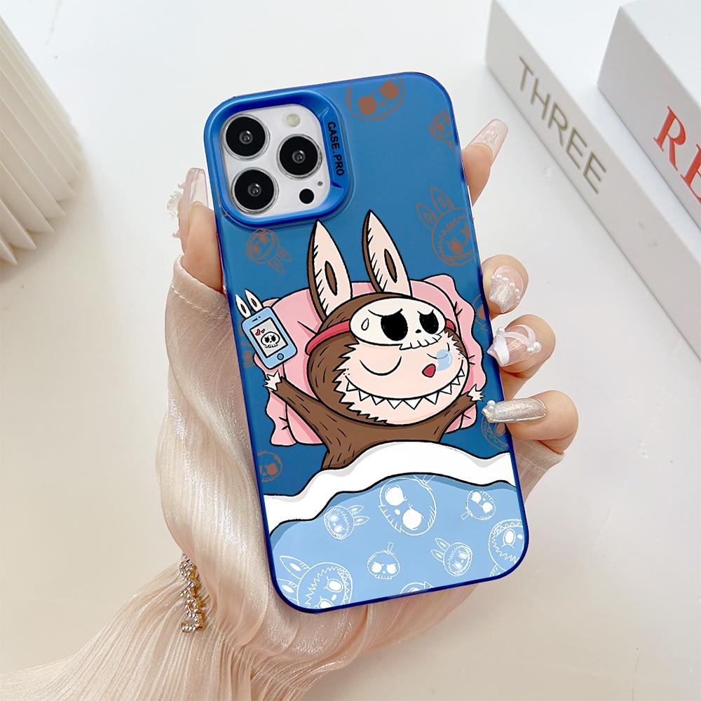 Painted Pattern Colorful Sliver Double Sided Hard Shell Shockproof Anti-fall Phone Casing for Samsung