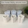 Creative Succulent Pen Holder Silicone Mould Individualized Flower Vase Silicone Moulds for Unique Home Tabletop Decors