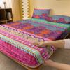 1 Bohemian Patterned Frosted Bedsheet, Bedroom Printed Bedspread, Bedding (Excluding Pillowcases)