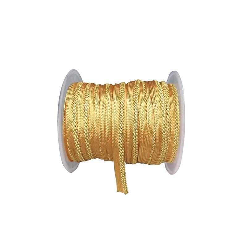 Largeur 10mm 50 Yards Cordon Passepoil Biais Bord Doré Argenté Blanc Ruban Biais Pour Patchwork Vêtement Couture Fabrication Garniture Fourniture