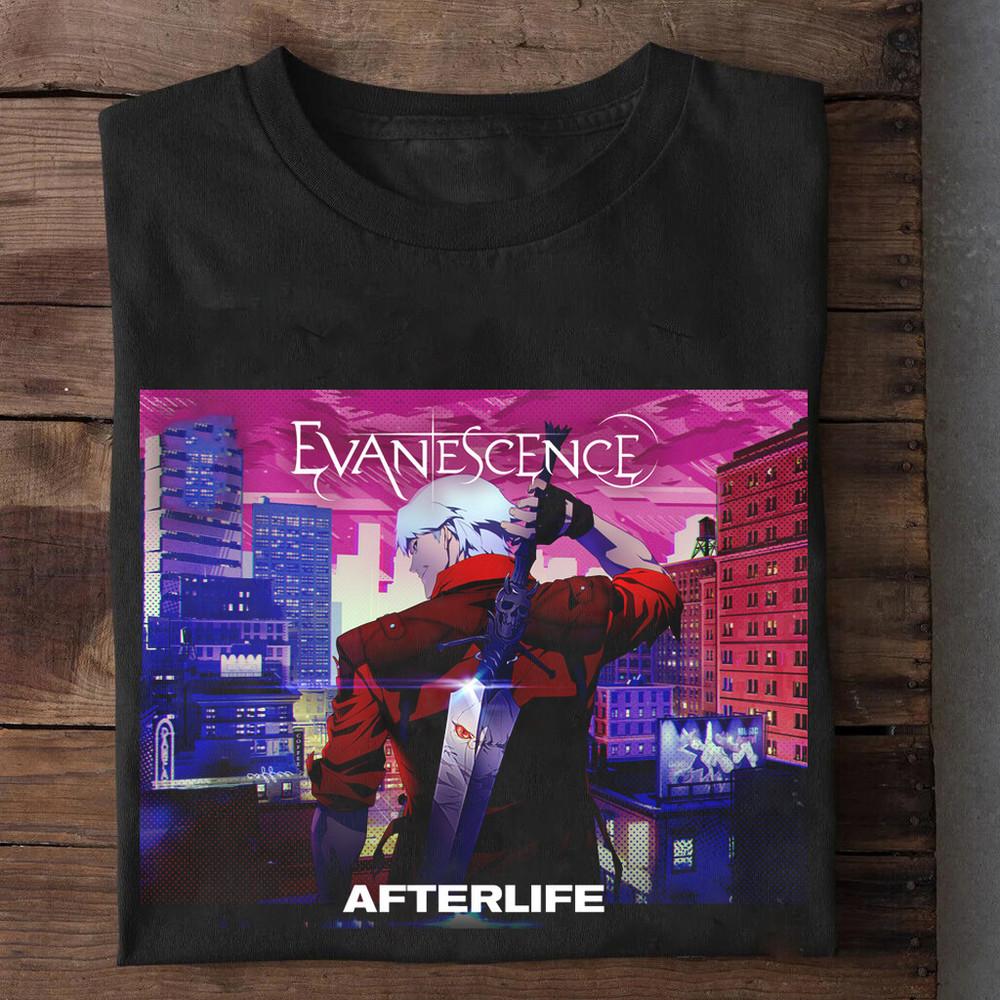 NEW Evanescence Afterlife Short Sleeve Black All Size T-Shirt ZZ05 Unisex T-Shirt XL