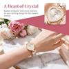 Adjustable Bracelet Rhinestone Bracelet Watch Colorful Crystal Chain Wristwatch  Girl
