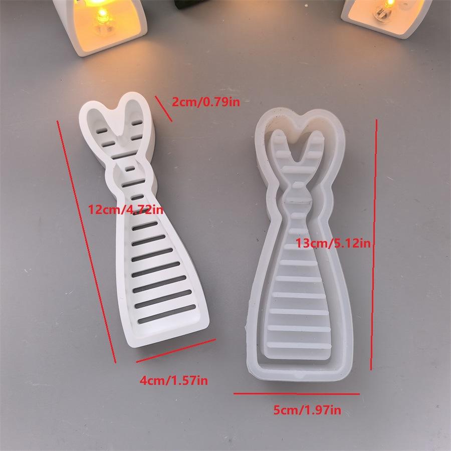 WTEMPO Ostern Silikonform Stehender Hase Dekoration Festival Requisitenform Gips Epoxidharzform