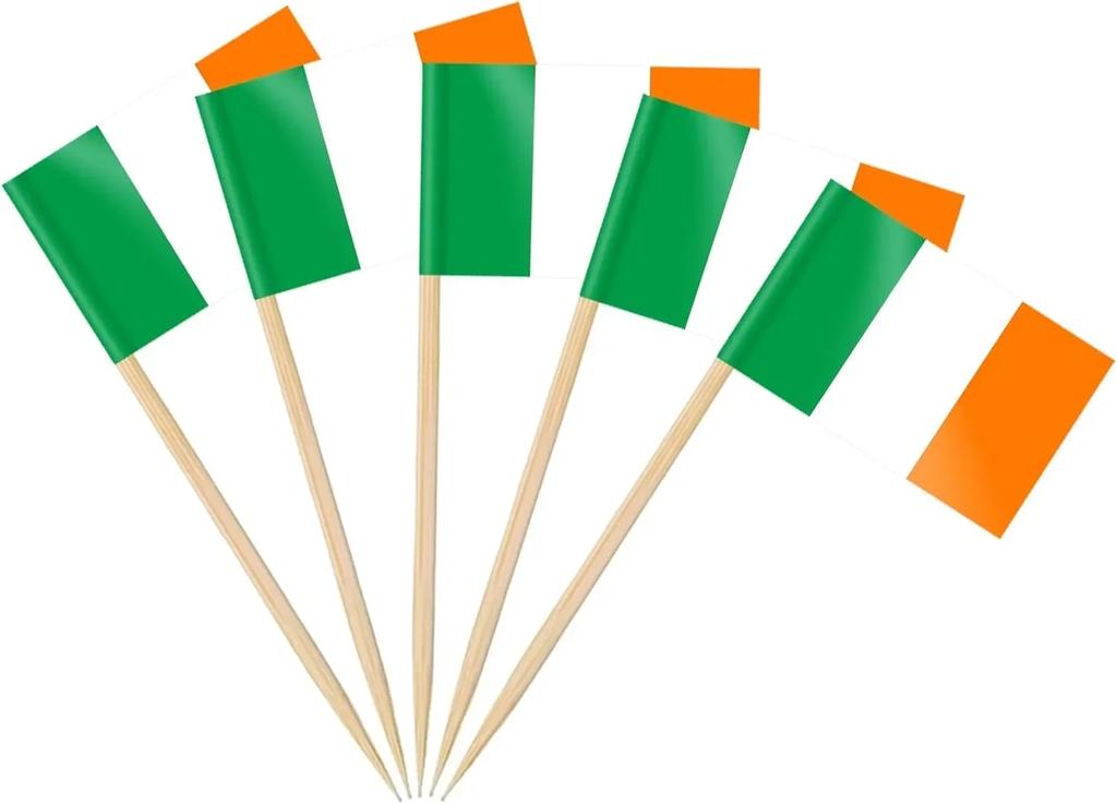 Thailand Toothpick Flags Picks, 100 Pcs Small Tiny Croatia Cupcake Toppers Stick Flags Double-sided for World Cup, National Day