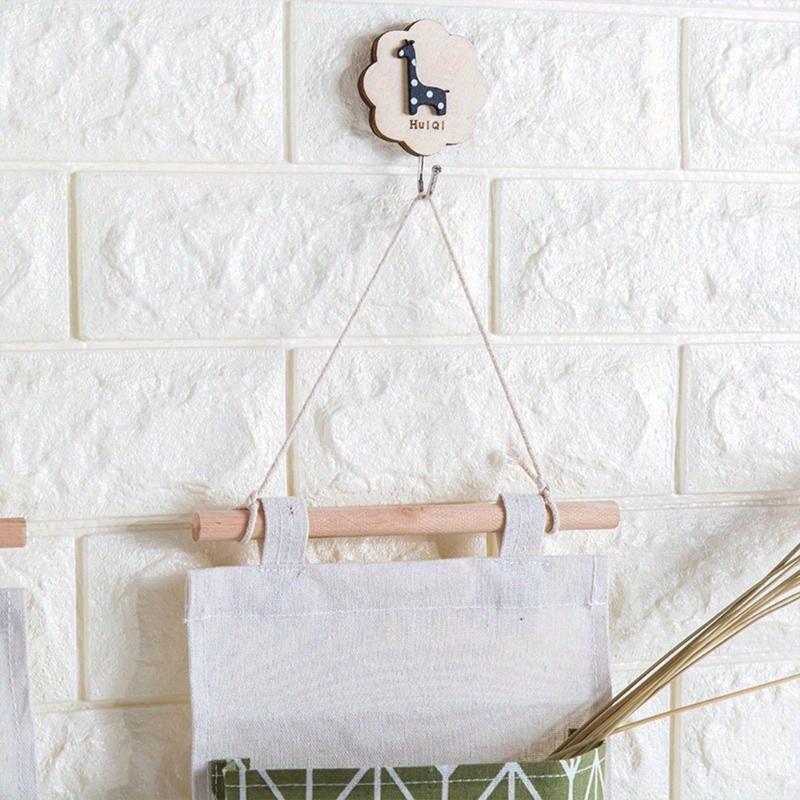 3-layer Hanging Storage Rack for Easy Installation, Multifunctional - Geometric Pattern, Moisture-proof Door Bag