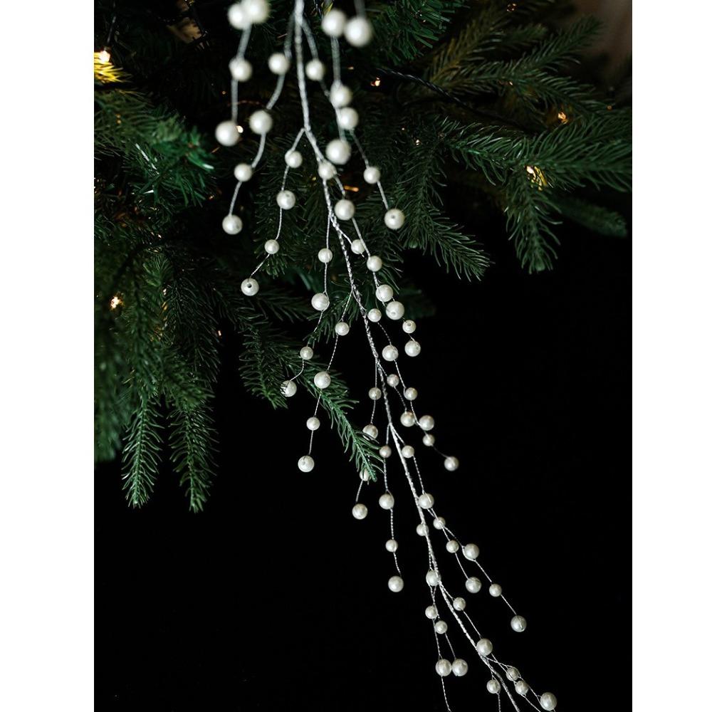 Crystal Imitation Pearl Chain Christmas Pendants New Year Creative Xmas Tree Ornaments Pendant Hanging Ornament