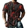Men's Halloween T-Shirt Short Sleeve Round Neck Printed Tee for Casual Wear