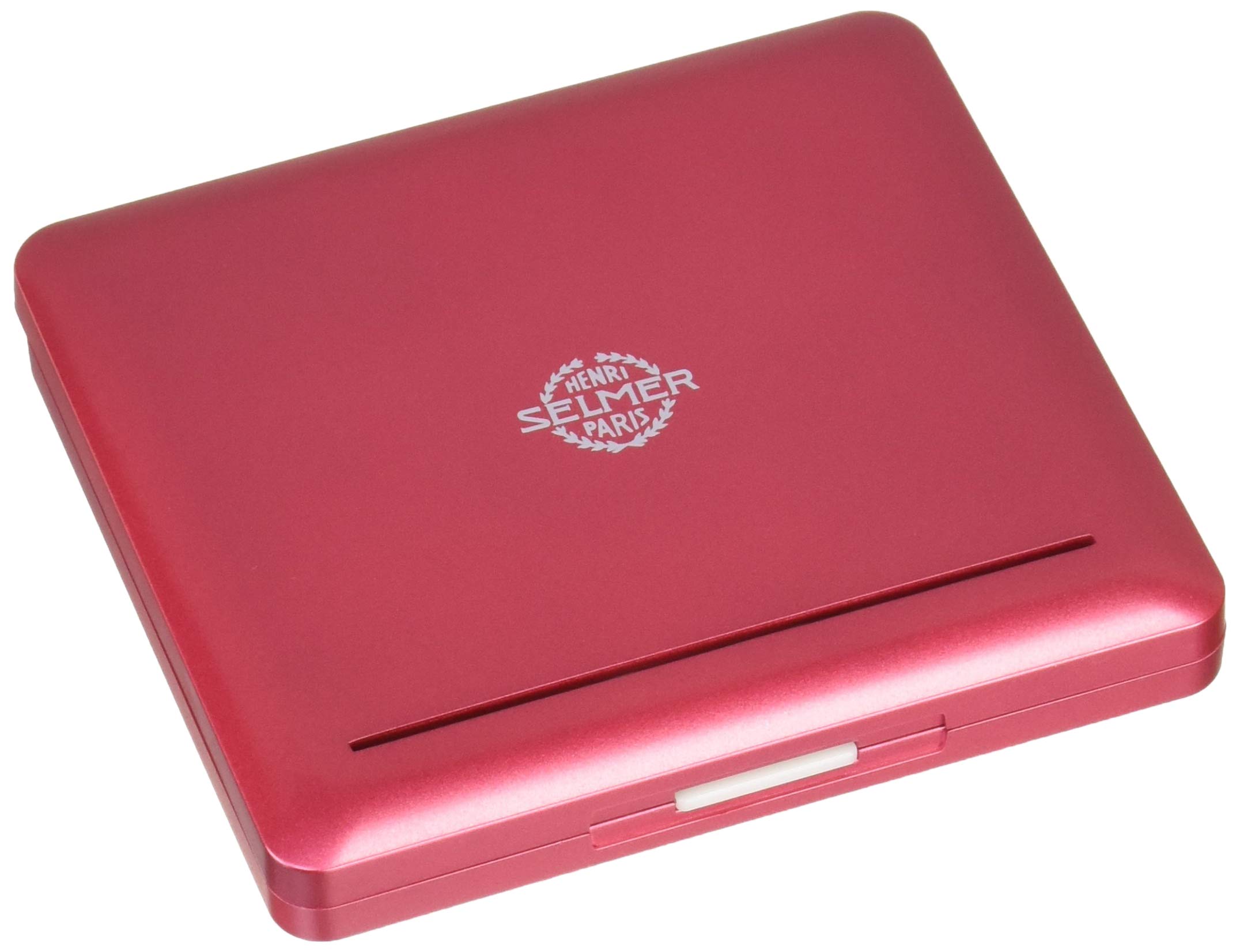 

Nonaka Plastic Reed Case for Tenor Saxophone and Bass Clarinet, Holds 10 Reeds, Cherry Red, with Selmer Logo