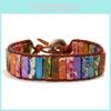 Ethnic Inspired Artificial Colored Stone Weaving Wide Bracelet For Women With Ethnic Inspired Design