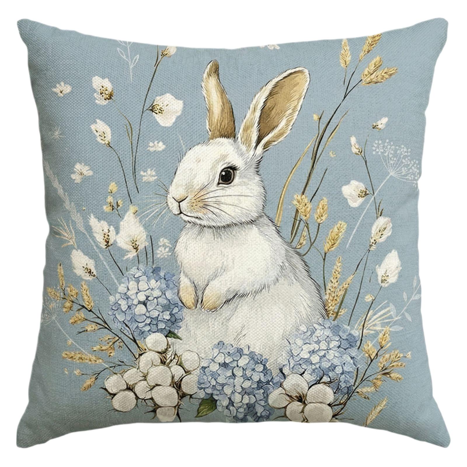 

Easter Pillowcase, 17.71 X 17.71 Inches, Winter Holiday Theme, Sofa Cushion Cover. One Size