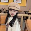 Kids Autumn Winter Beret Cap With Drawstring For Girls And Toddlers Uk Style