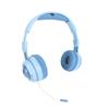 Kids Bluetooth Headphones with RGB Lights 15H Playtime HiFi Stereo Wireless and Wired Kids Headset with Detachable Mic