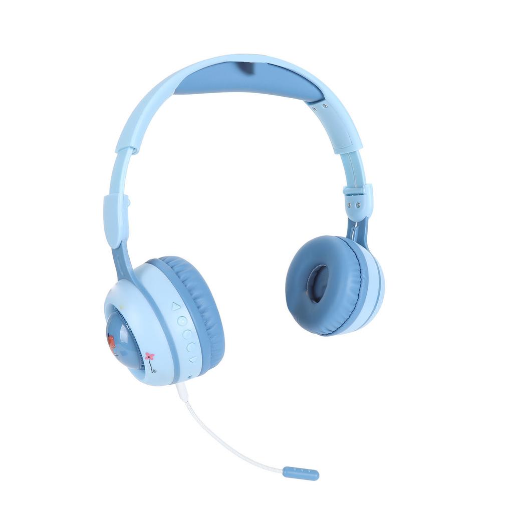 Kids Bluetooth Headphones with RGB Lights 15H Playtime HiFi Stereo Wireless and Wired Kids Headset with Detachable Mic