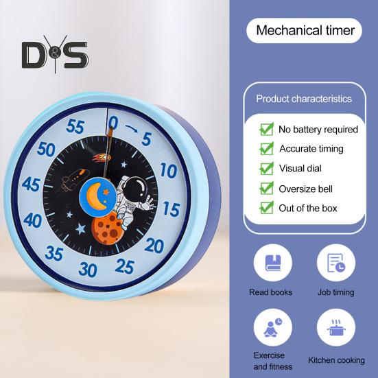 Kitchen Timer for Cooking High Precision Chef Timer Clock Magnetic Mechanical Desk Timer Countdown Reminder for Cooking Baking Learning Fitness