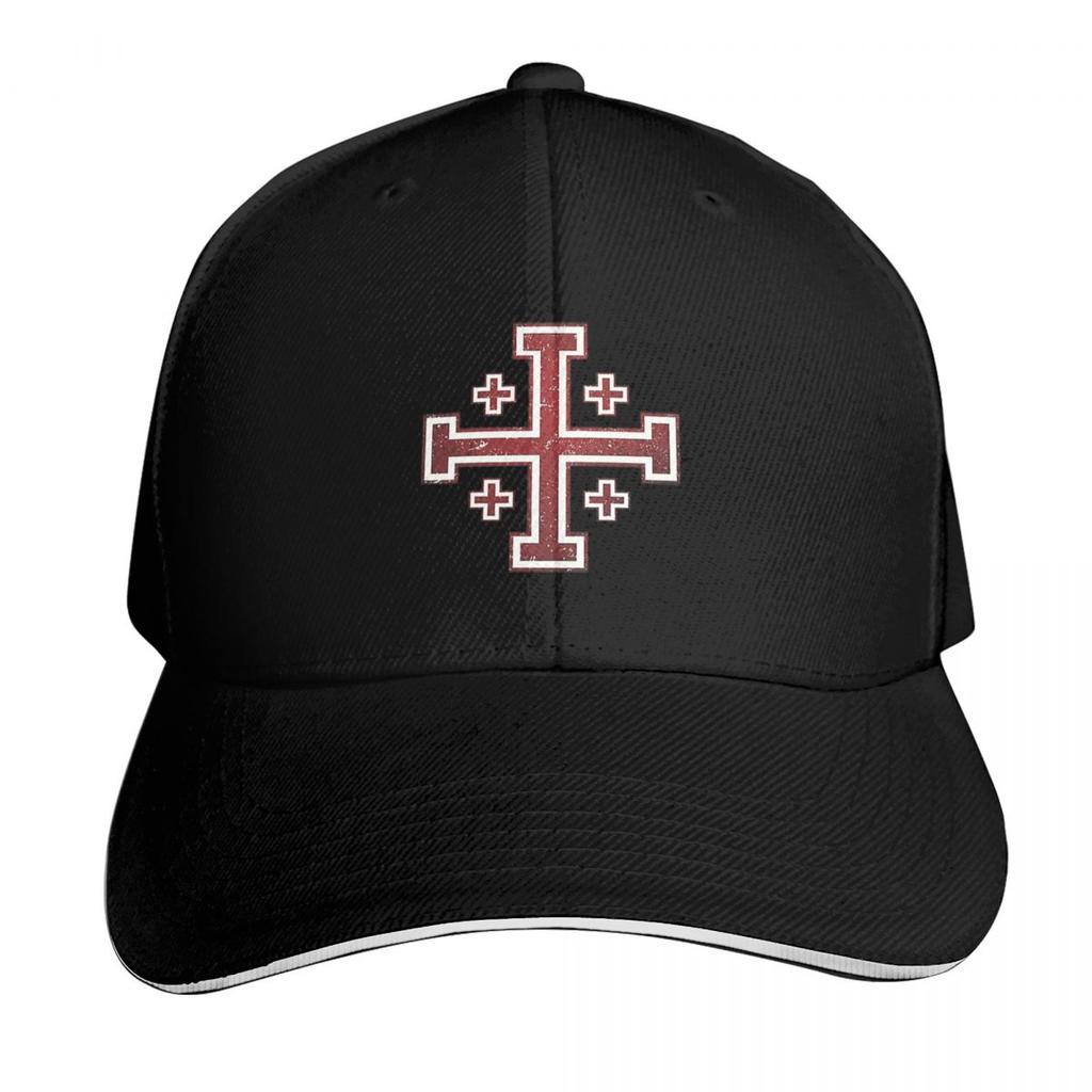 Croce di Gerusalemme Croce dei Cavalieri Medievali Cappellino da Crociato Moda Casual Cappellini da Baseball Hop Estate Unisex Cappellini da Baseball Policromatici
