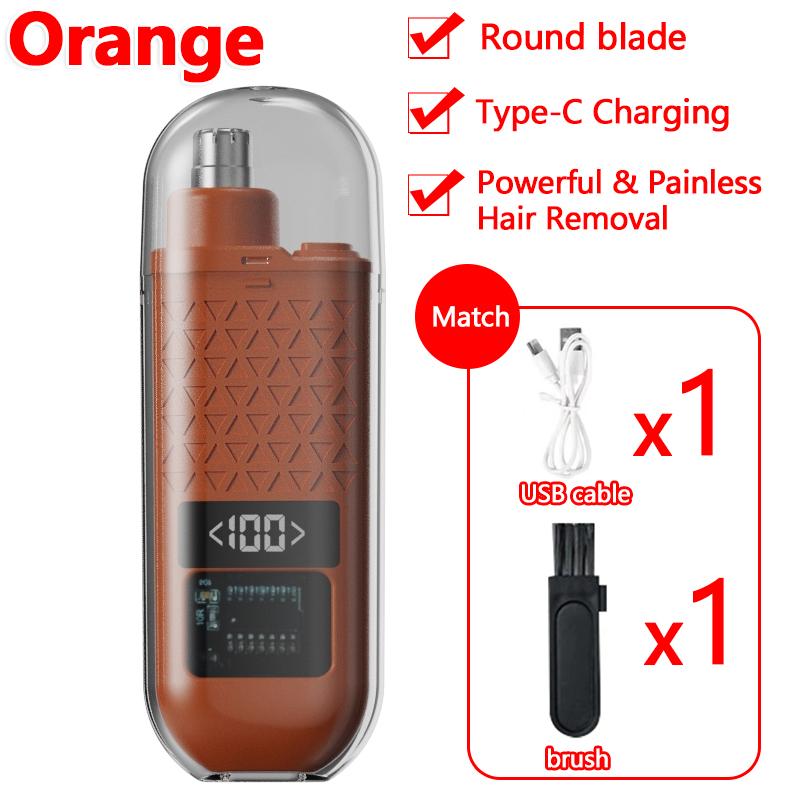2026 New Portable Electric Nose Hair Trimmer USB Charging Nose Ears Eyebrow Trimmer for Men Rechargeable Painless Set