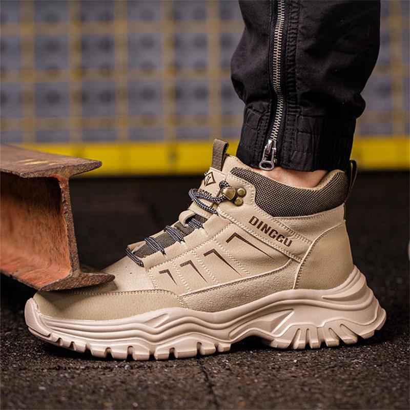 Lightweight Safety Shoes Men New Sneakers Steel toe shoes Puncture-Proof Work shoes Protection Boots Security Shoes Non-slip