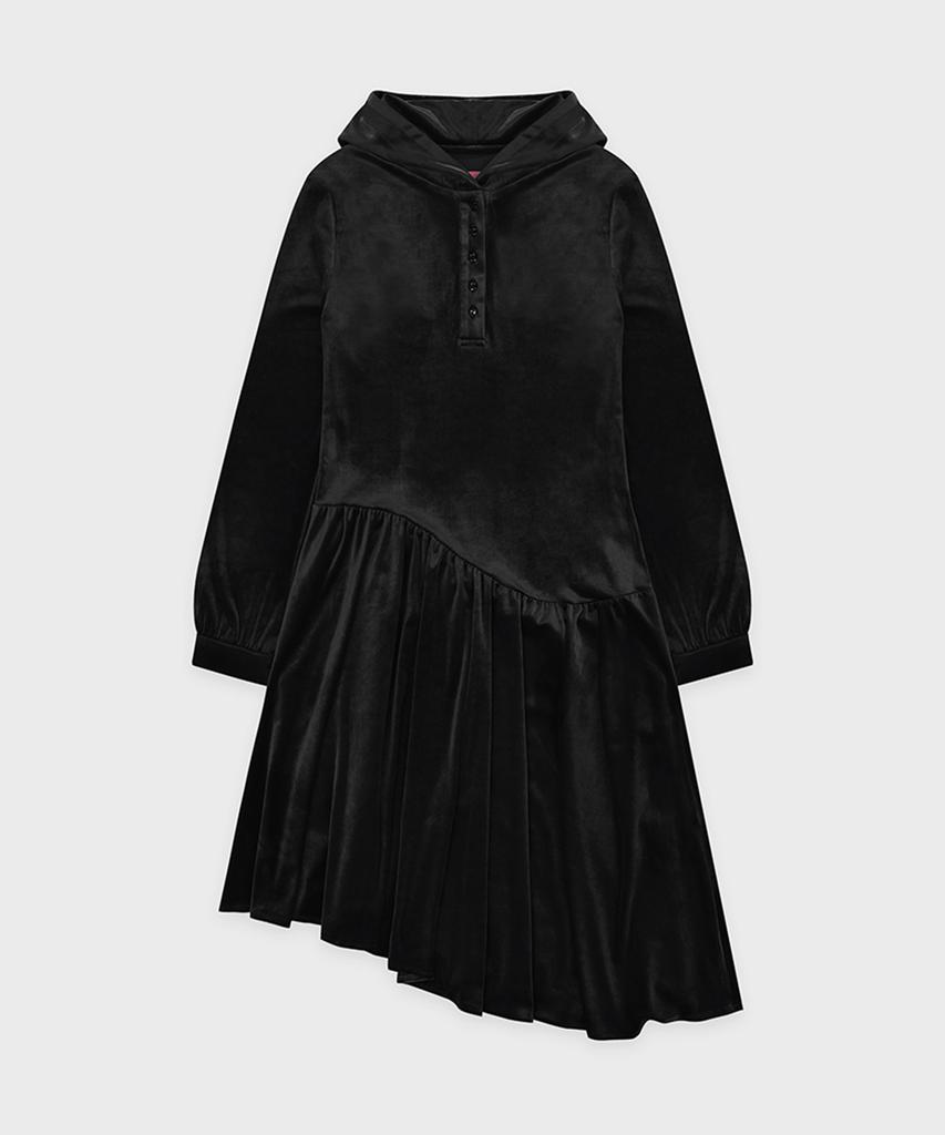 Sinun Sn Fluid Velvet Dress (Black)