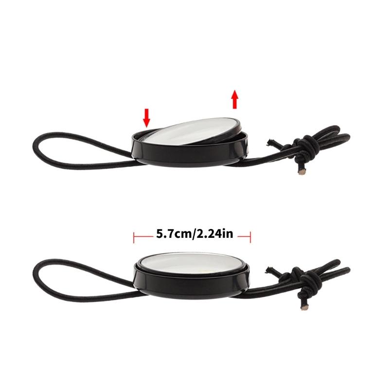 Round Diving Rearview Mirror with Elastic Rope Adjustable Scubas Diving Rearview Mirror for Scubas & Snorkeling