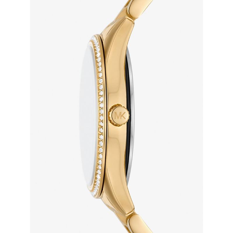 Michael Kors Reloj Mini Lauryn Pavé Tono Dorado MK4737