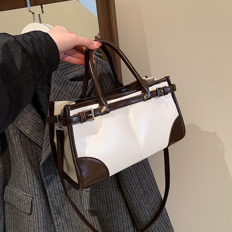 Na portable commuter bag new fashion women's shoulder bag oil wax leather retro bag