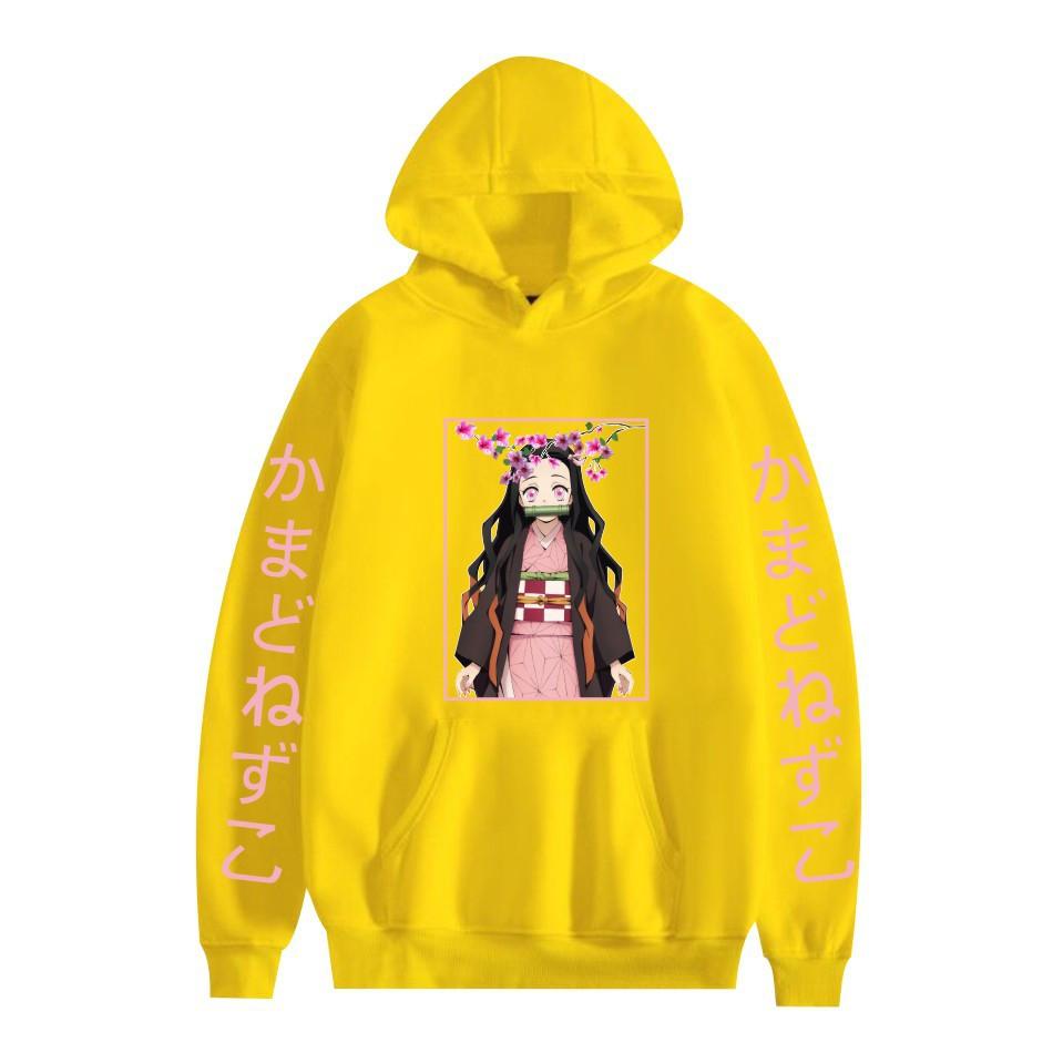 Japan Anime Kawaii Demon Slayer Kamado Nezuko Manga Mikiny Mikiny Topy Pulóvre Streetwear Unisex kreslená mikina
