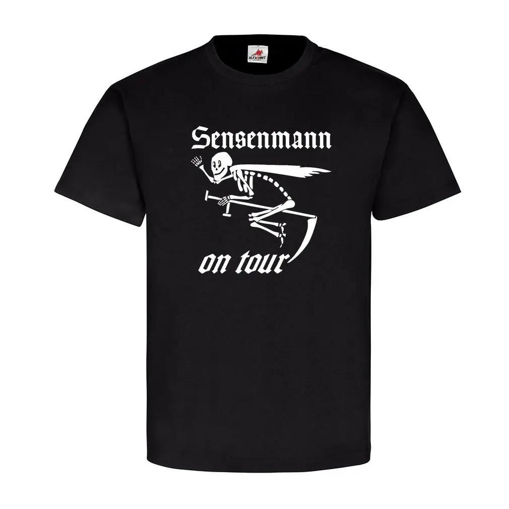 

Funny Grim Reaper on Tour T Shirt 100 Cotton Short Sleeve ONeck Casual Tshirts Loose Top New Size S3XL S