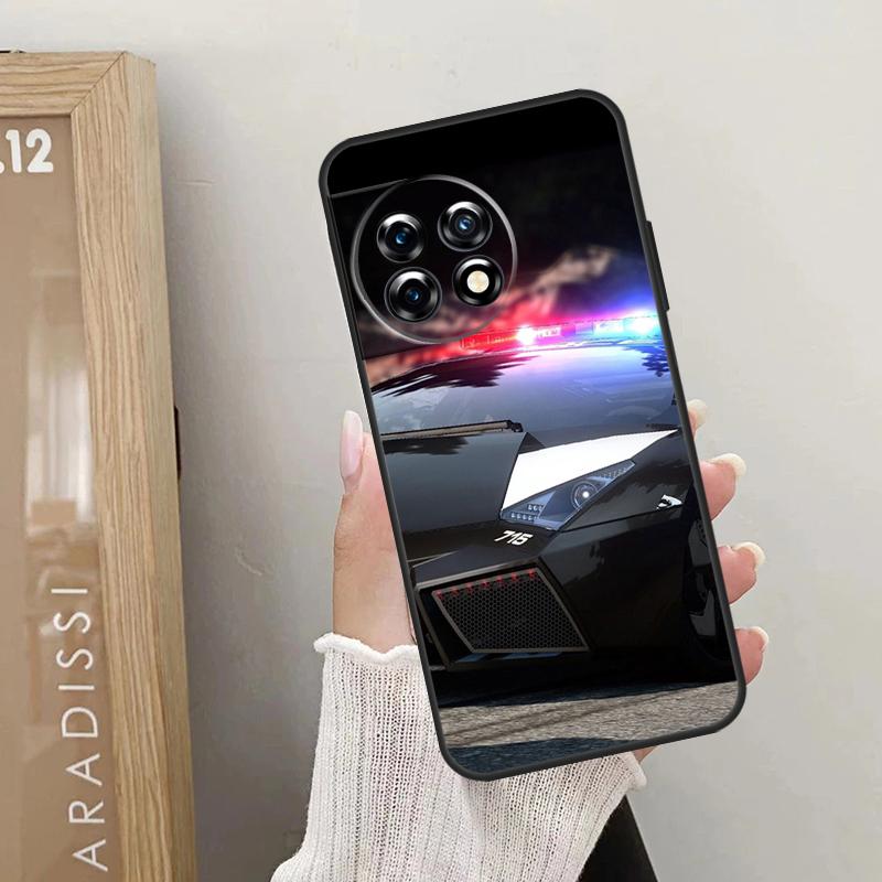 Police Car Case For OnePlus Nord 5 CE 2 3 4 Lite N20 N30 OnePlus 15 R 13R 12R 10R 13T 10T 11 12 13 Cover