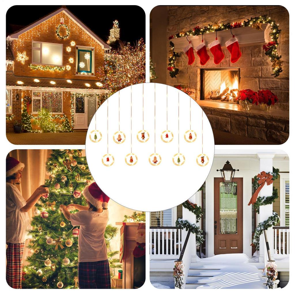 Christmas Tree Lights Christmas Lights For Window Waterproof Holiday Decor Aesthetic Lighting Dimmable For Indoor Patio Tree