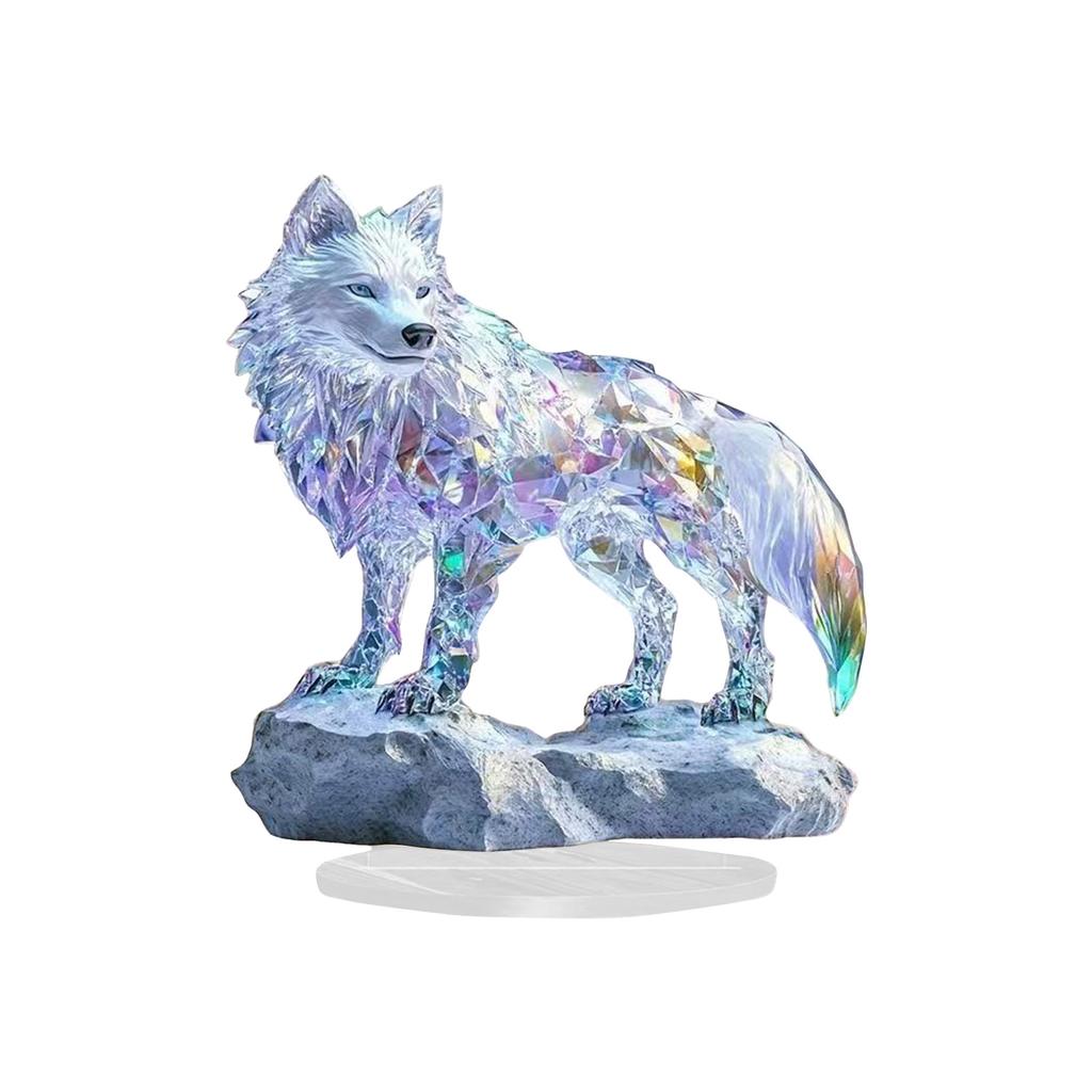 Minimalist 2D Flat Decorative Piece With Base, Multi Colored Acrylic Craft, Suitable For Desktops, Bookshelves, And Other Artistic Decorations.