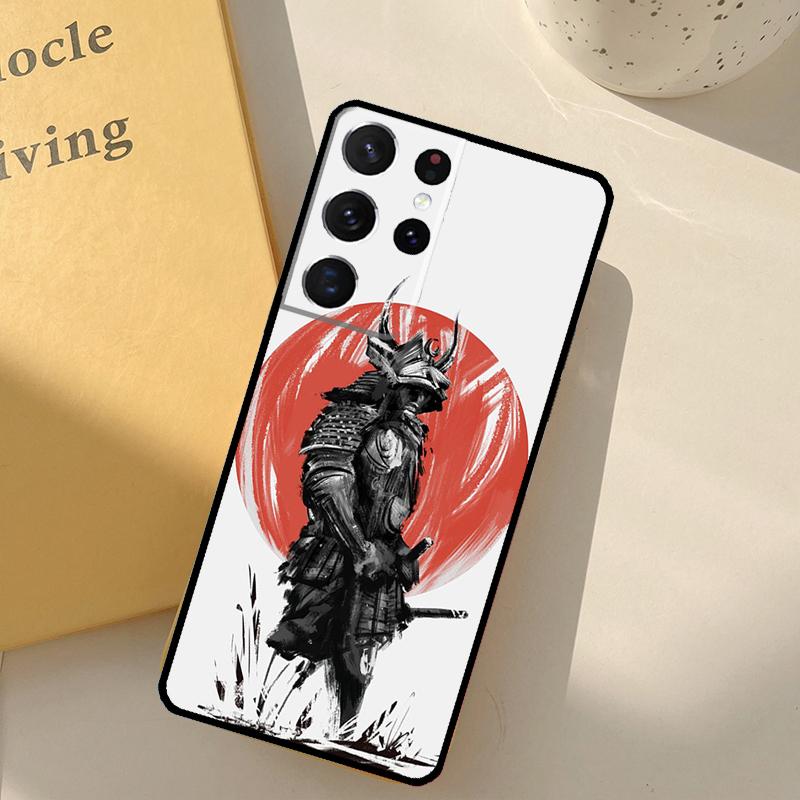 Samurai Oni Mask Phone Case For Samsung Galaxy S25 S20 S21 S22 S23 S24 Ultra S9 S10 Plus S25 FE Cover Shell