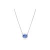 Swarovski Una Zodiac Oval Cut Rhodium Plated Necklace Women necklace Blue 5671809