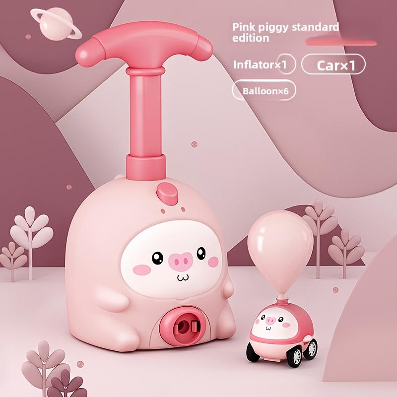 1pc Balloon Powered Car Toy Set,Manually Operated,Suitable for Children Aged 3 And Above, Educational Inertia Powered Vehicle,Fun Science Learning Toy