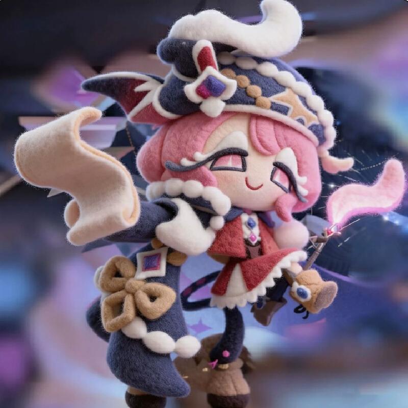 Cookie Run Kingdom Dark Enchantress Cookie Plush Toy Stuffed Doll Game Character Decoration For Game Fans Collection Gift