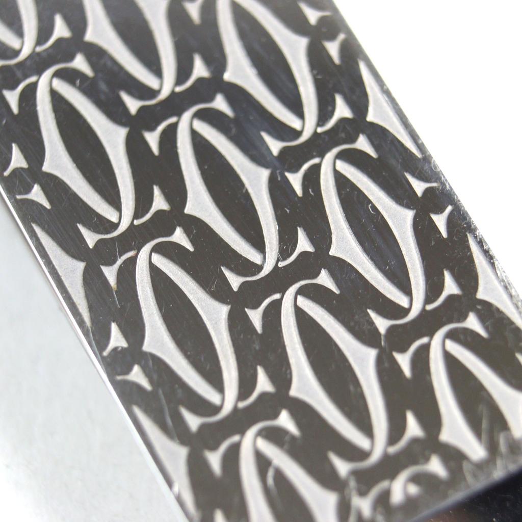 Very Good Cartier Money clip C de Cartier Decor Logo engraved Silver mens Used