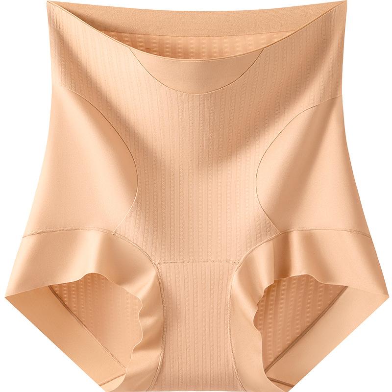 Ladies Spring and Autumn Micro Pressure Belly Shaping No Trace Comfortable High Waist Hip Briefs