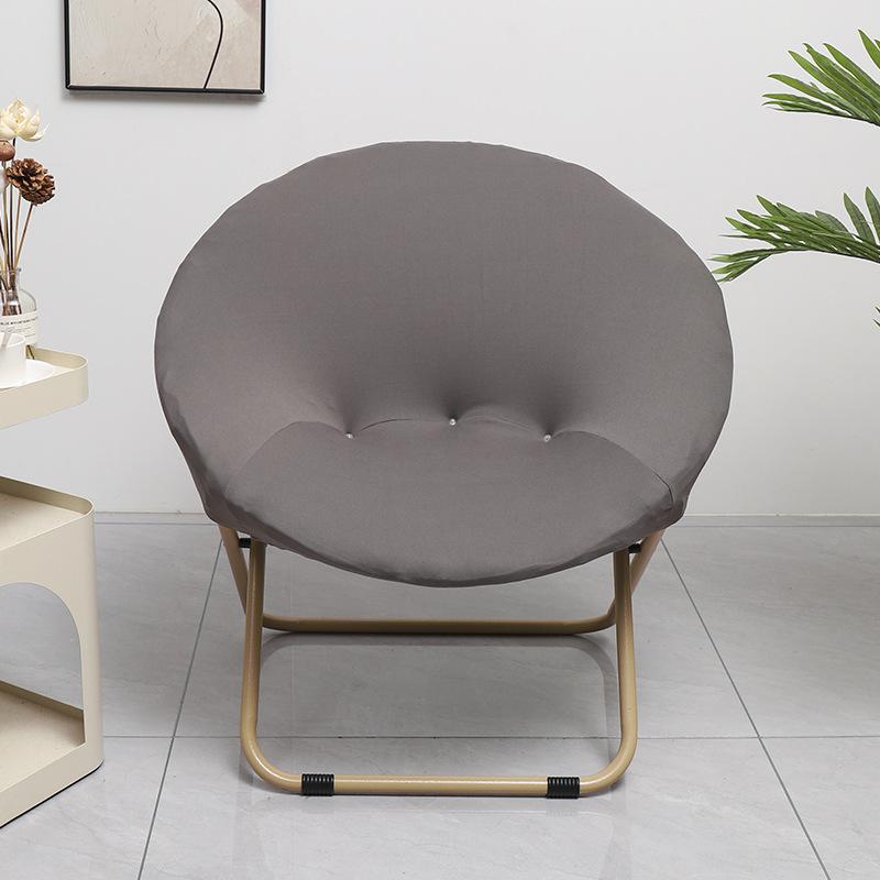 NEW Solid Color Saucer Chair Cover Spandex Protector Round Recliner Slipcover Polyester Removable Washable Moon Chair Cover