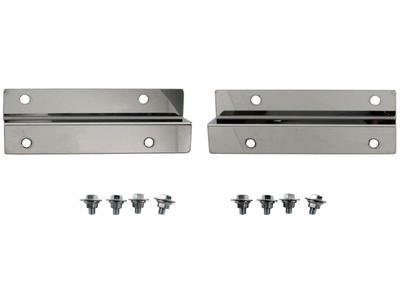 BRIGHTZ Scrum Truck DG16T Super Mirror Finish Stainless Steel Plated Rear Mud Flaps with Extension Stays 2PC DG16 DG G16 16 Scrum Truck